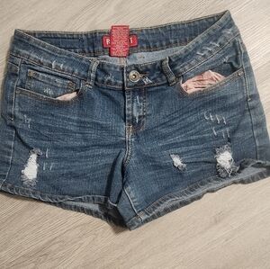 Red Rivet Denim Shorts , size 11